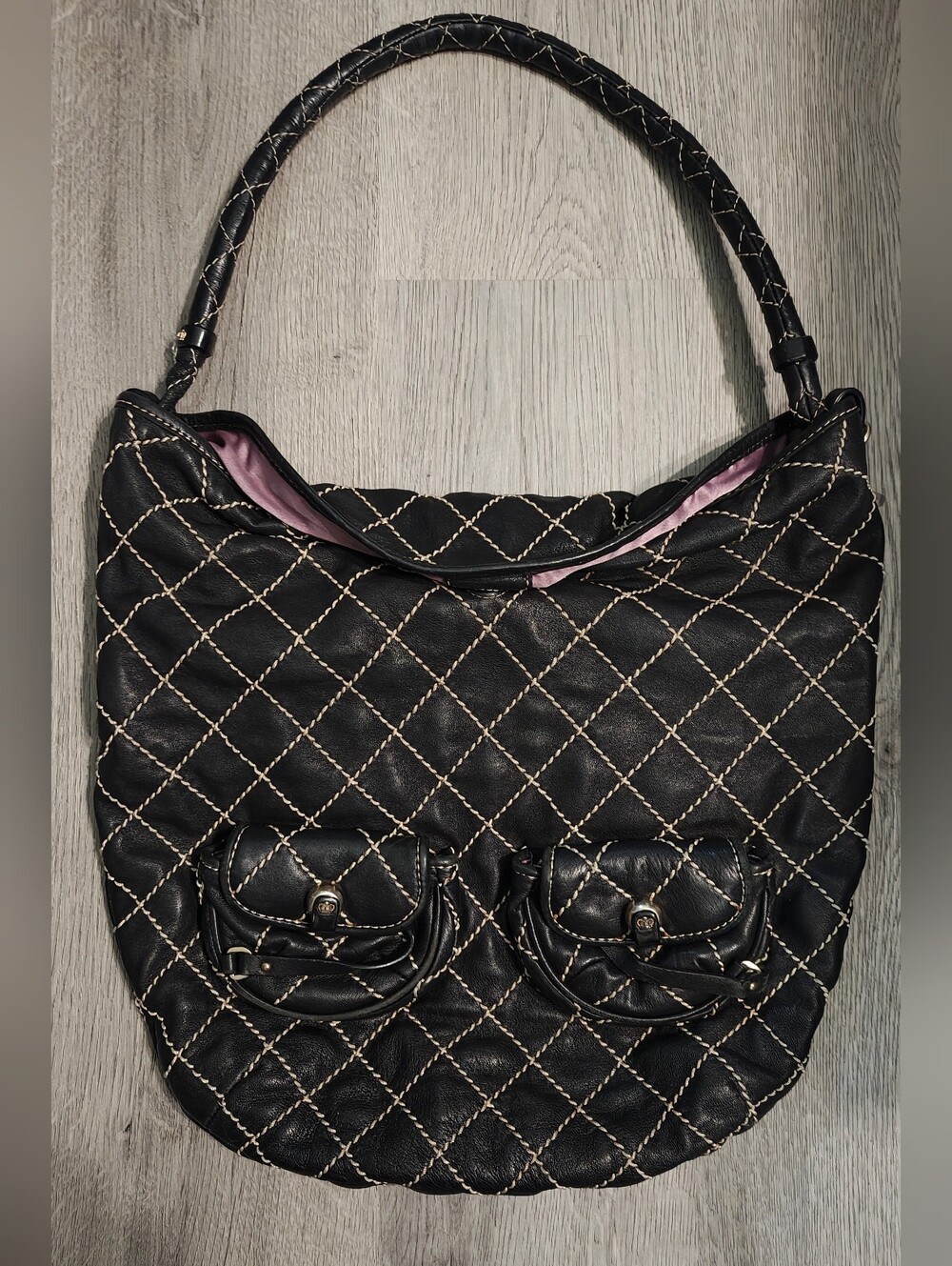 Vintage Y2K Juicy Couture Lambskin Quilted Hobo Bag
